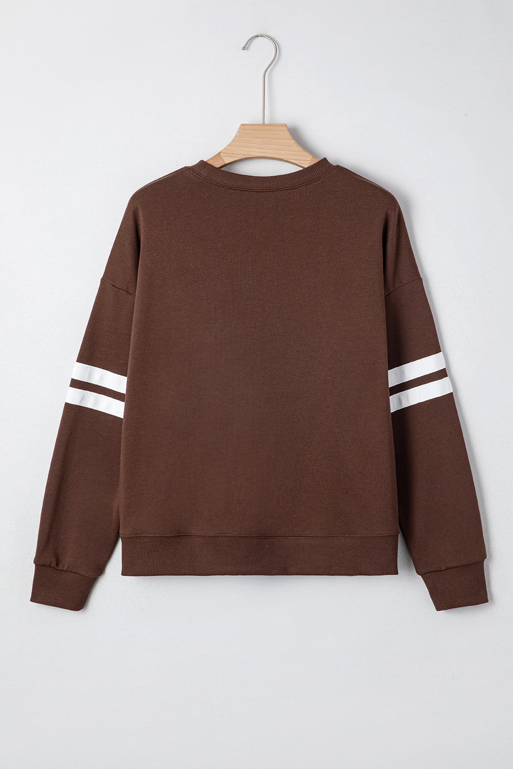 Varsity Stripe Drop Shoulder Oversized Women’s Sweatshirt