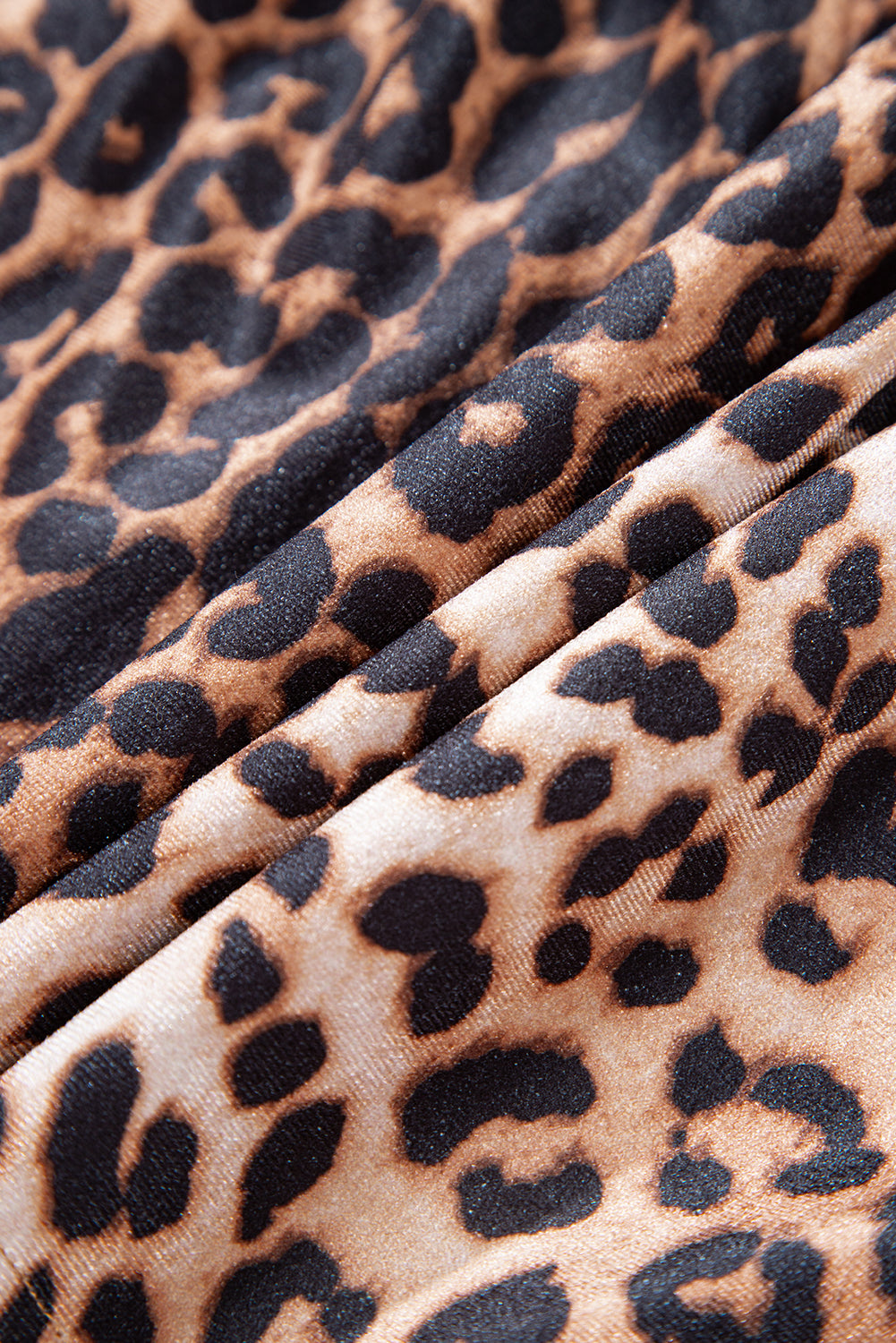 Leopard Print Tiered Mini Skirt Elastic Waist Casual