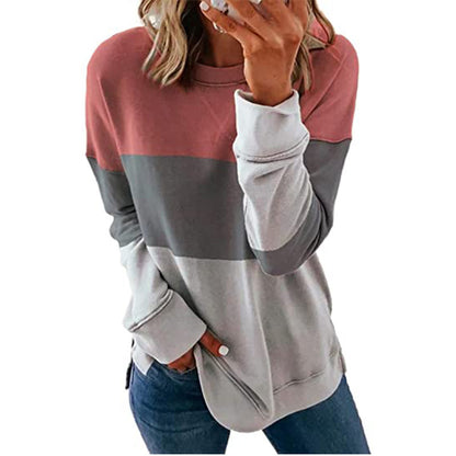 Women's Splatter Print Long Sleeve Loose Fit Casual Top