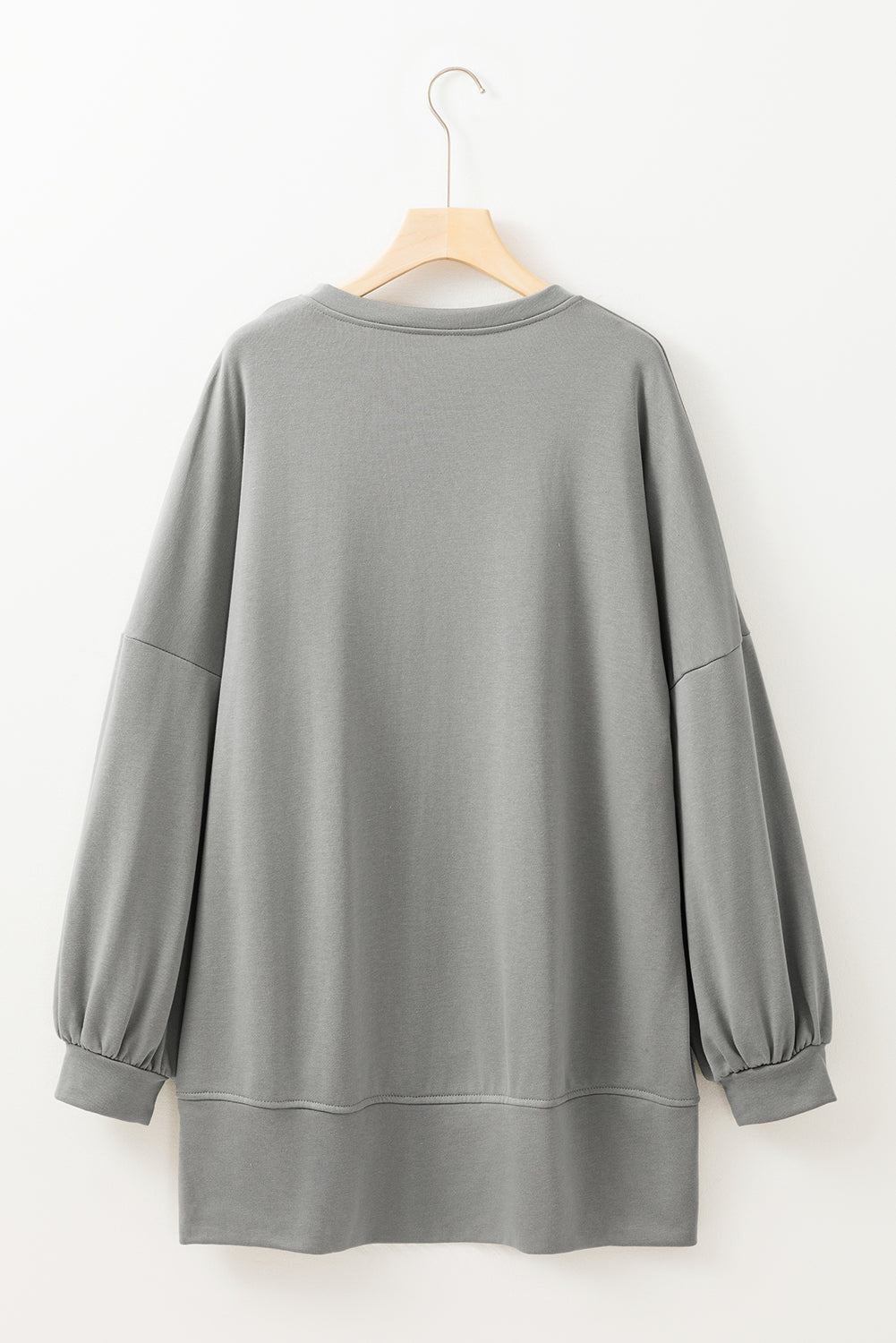 Sequin Happy Halloween Graphic Notched Neck Top