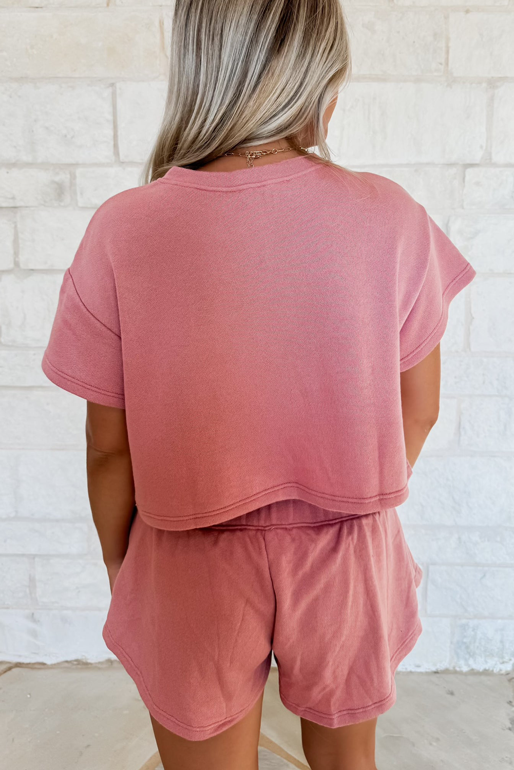 Cropped Tee Ruffle Skort 2 Piece Lounge Set Summer