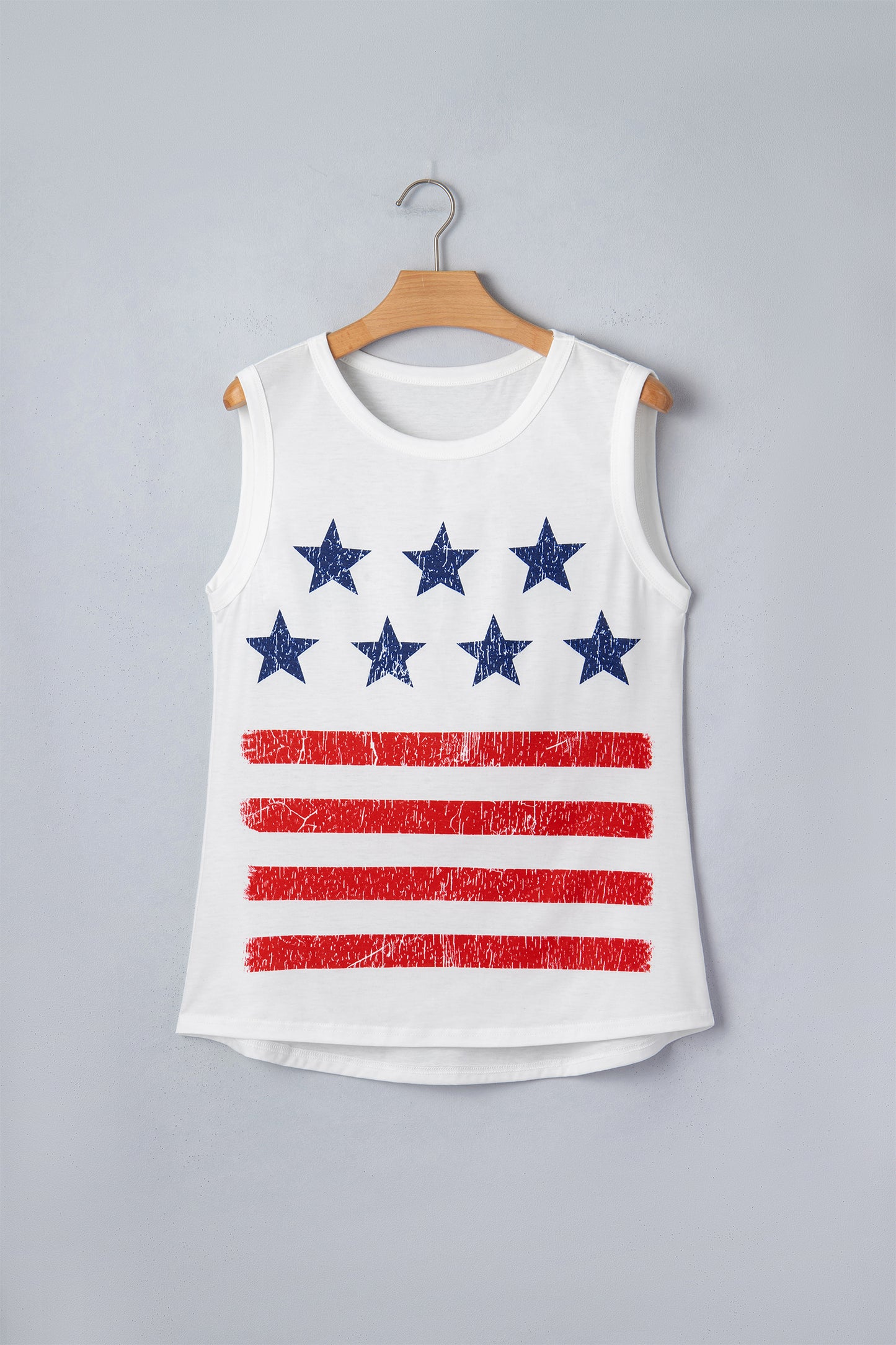 American Flag Graphic Tank Top Vintage Patriotic Tee