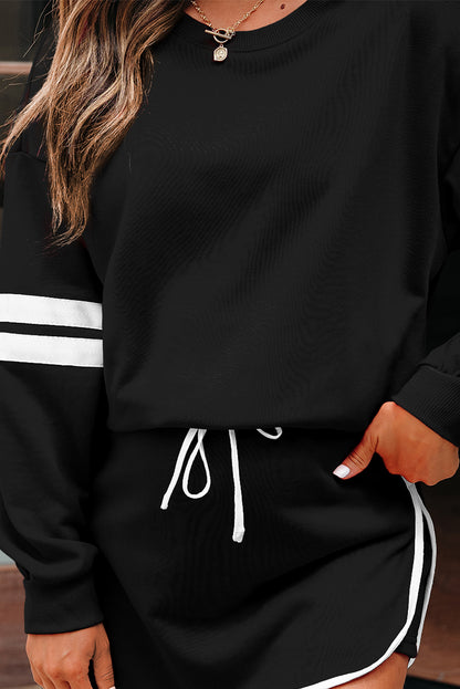 Orange Game Day Varsity Sweatshirt & Skort Set