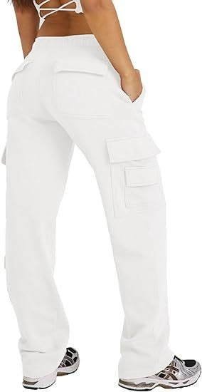 High Waist Y2K Multi-Pocket Cargo Sweatpants
