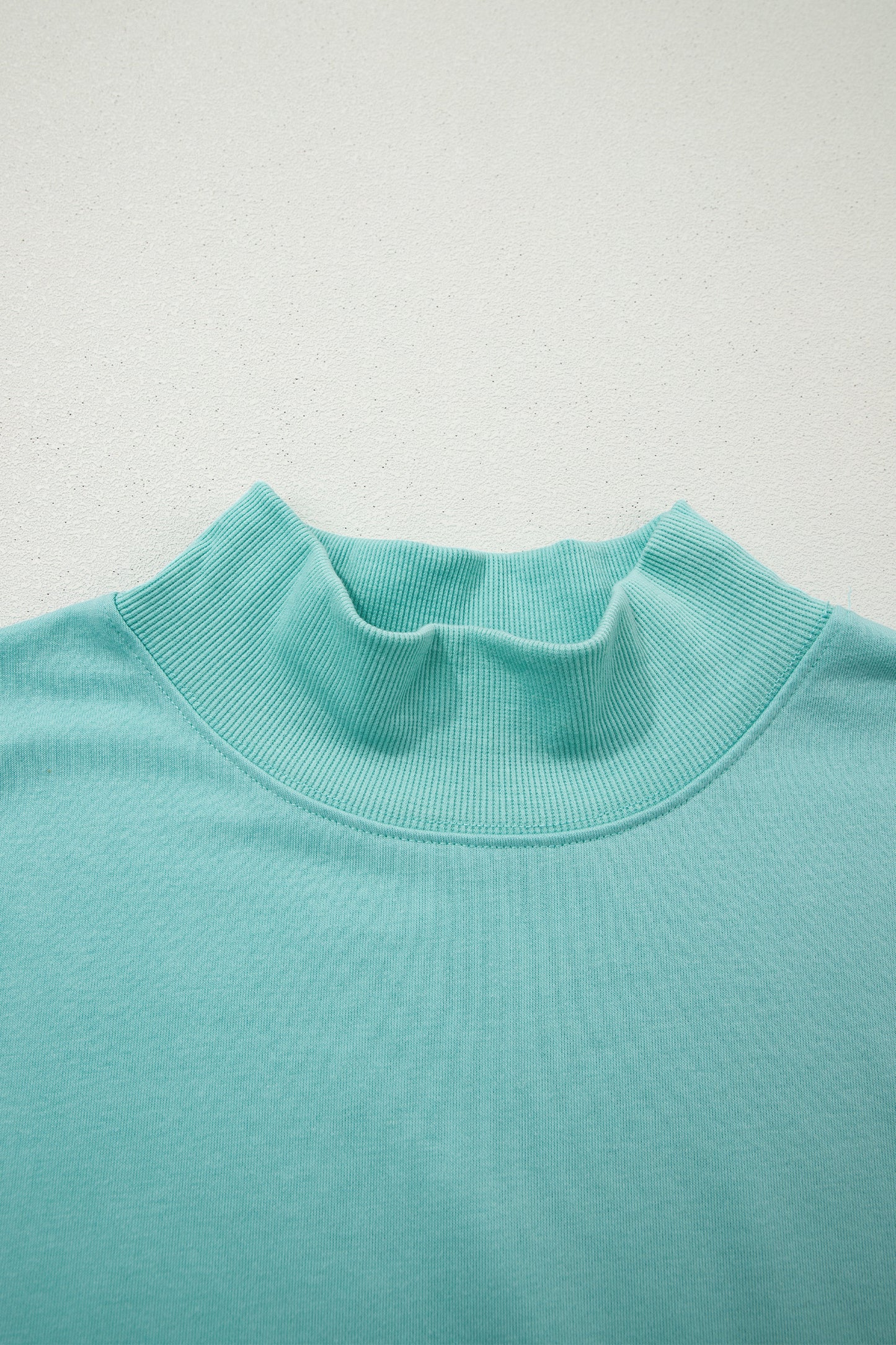 High Neck Cap Sleeve Loose Casual Top