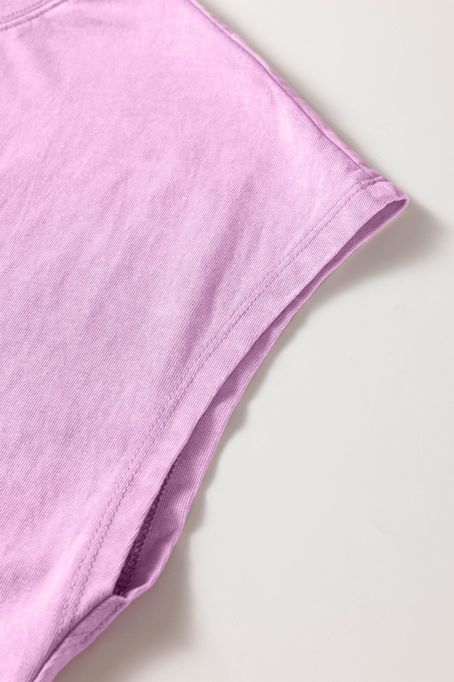 Mineral Wash Cotton Lounge Set Tee and Drawstring Shorts