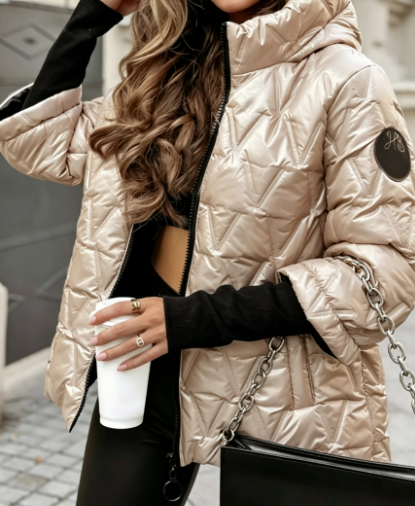 Women's Oversized Hooded Quilted Winter Puffer Jacket