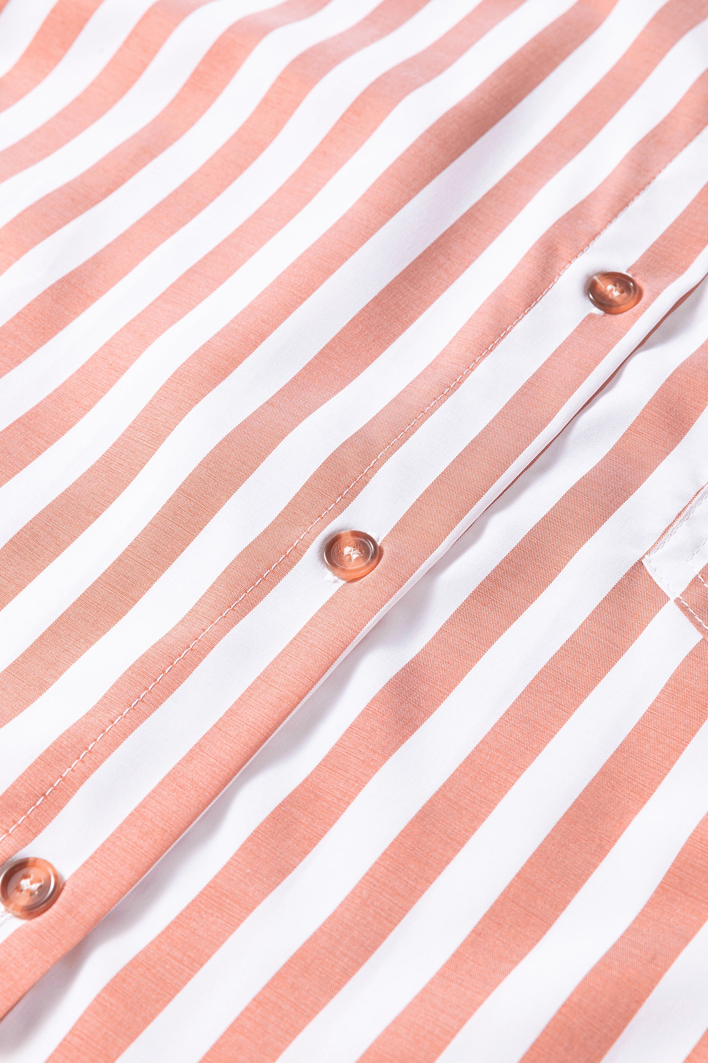 Khaki Stripe Button Front Shirt Ruffle Hem Peplum Top