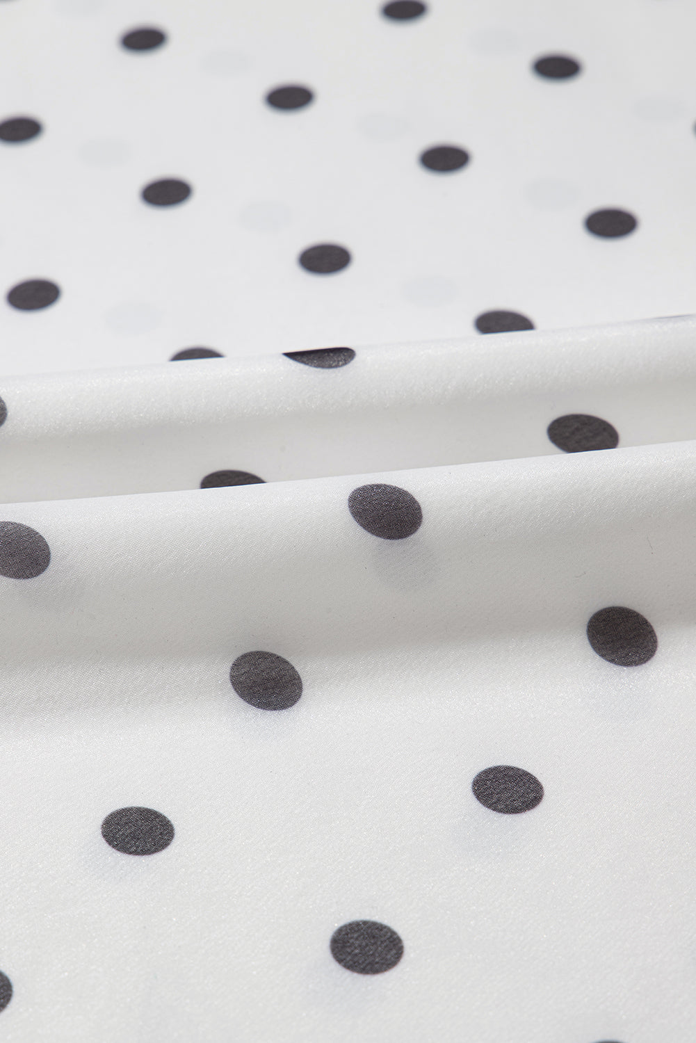White Polka Dot Smocked Square Neck Flutter Maxi Dress