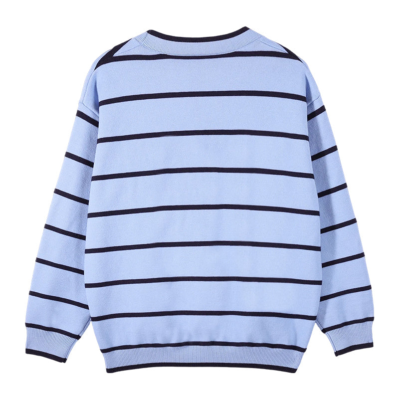 Cute Striped Knit Cardigan Sweater for Girls