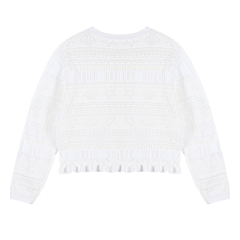 Girls Summer Knit Cardigan Sun Protection Cover Up