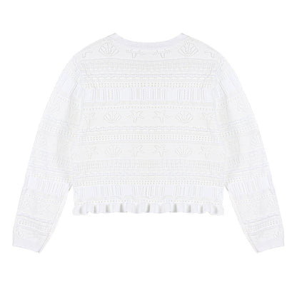 Girls Summer Knit Cardigan Sun Protection Cover Up
