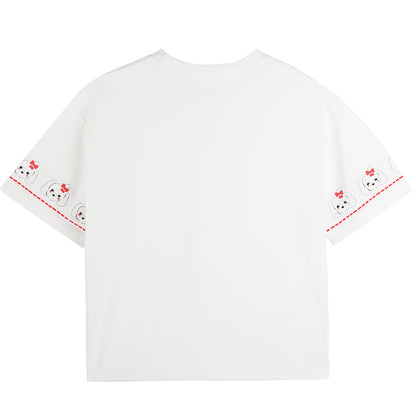 Kids Cartoon Dog Graphic Short Sleeve Casual T-Shirt
