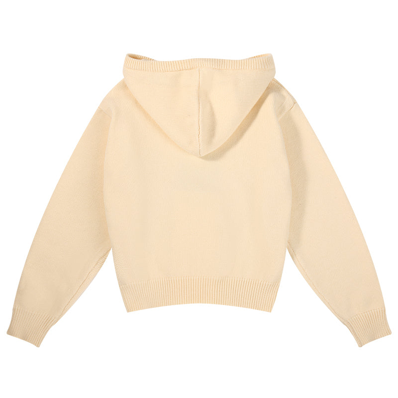 Kids Classic Pullover Hoodie with Bear Embroidery Sweater