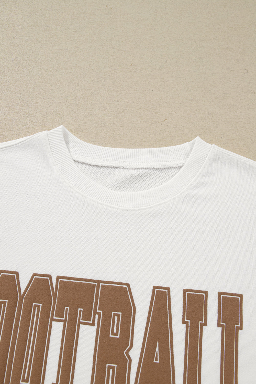 Football Graphic Crew Neck Sweatshirt Game Day Pullover