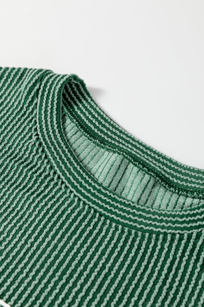 Corduroy MERRY Letter Christmas Pullover Sweatshirt