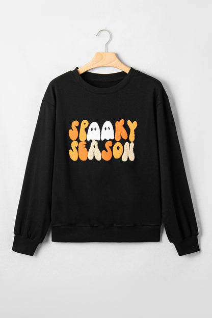 Chenille Spooky Season Halloween Crewneck Sweatshirt