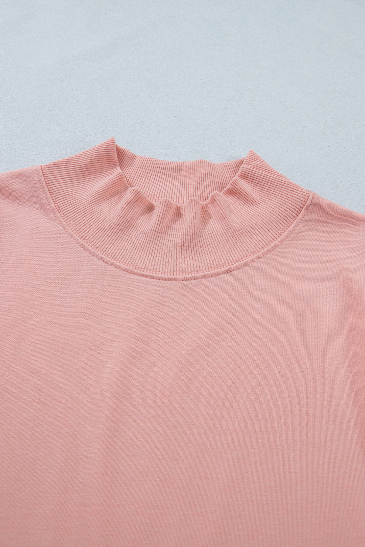 High Neck Cap Sleeve Loose Casual Top