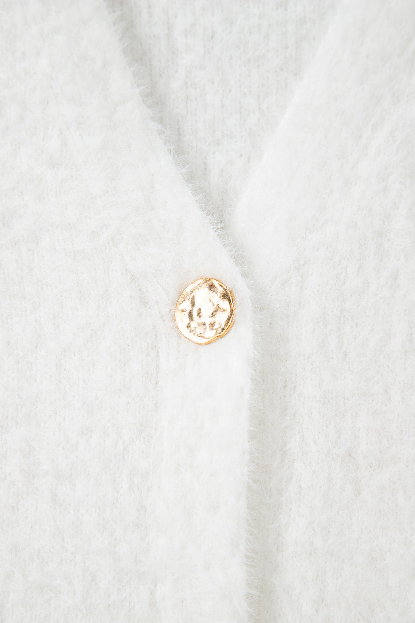 Soft Fuzzy Button Front Long Knit Cardigan with Pockets