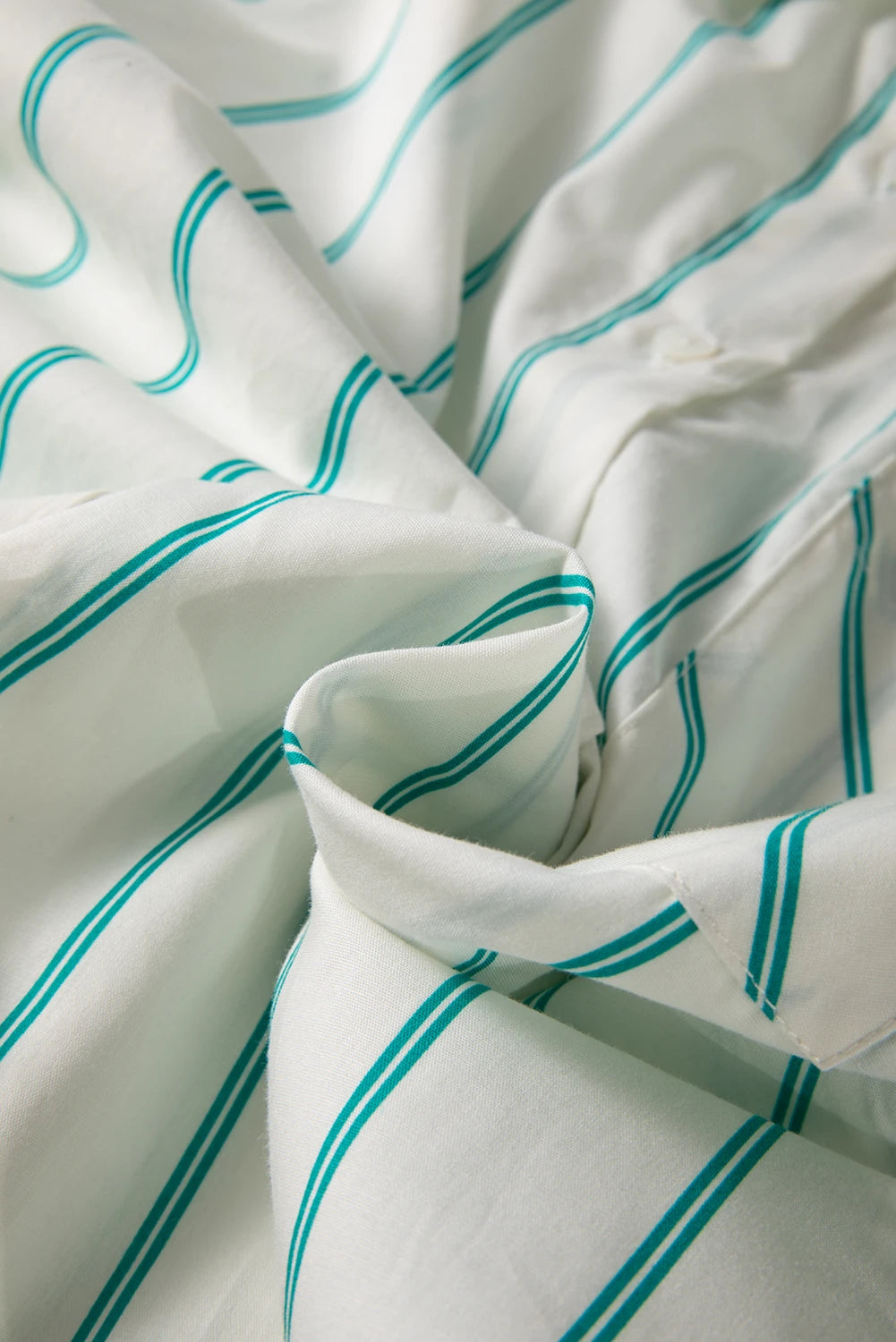 Mint Green St Patrick’s Striped Short Sleeve Shirt Dress