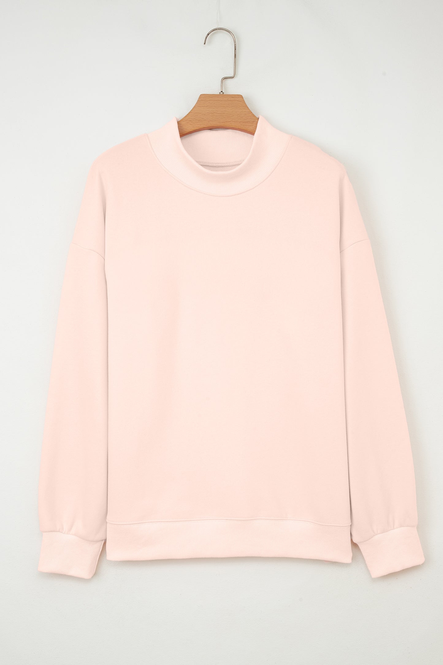 Oversized Mock Neck Sweatshirt Casual Loose Pullover