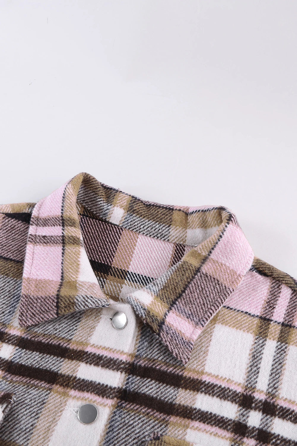 Plaid Button Down Oversized Shacket