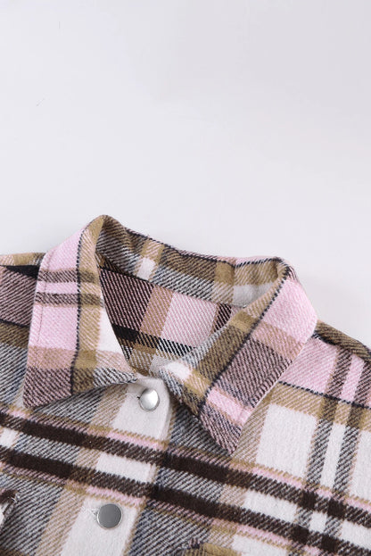 Plaid Button Down Oversized Shacket