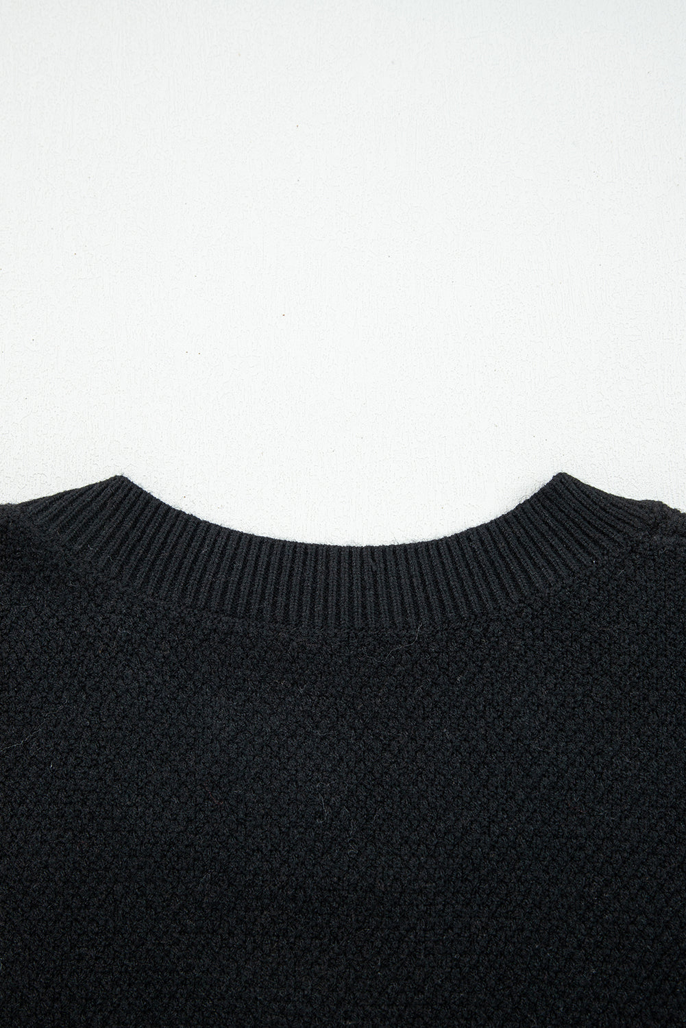 Parchment Color Block Knit Striped Sleeve Detail Casual Sweater
