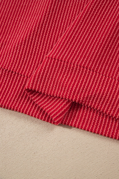 JOLLY Ribbed Knit Long Sleeve Top and Pants Set