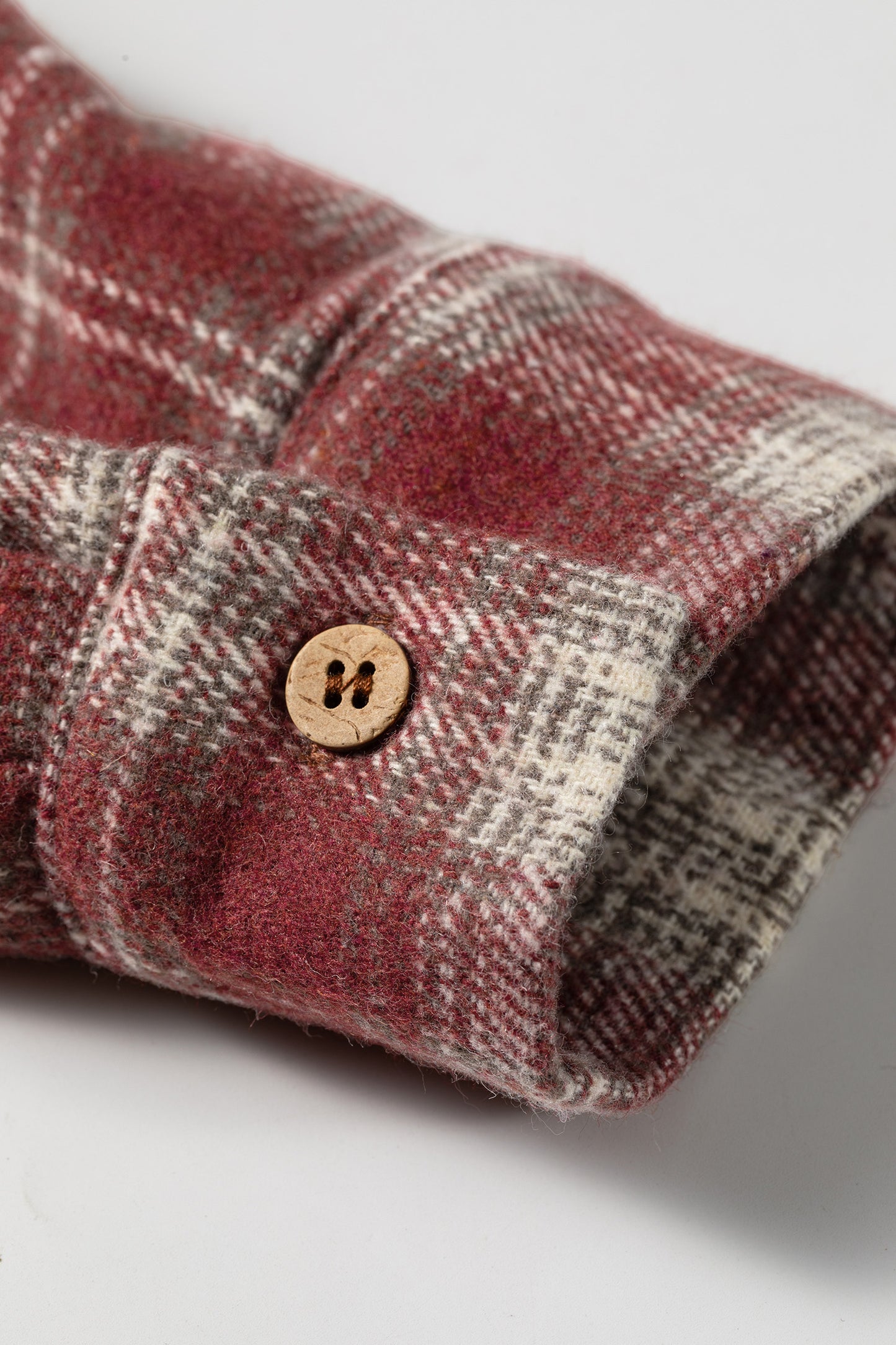 Color Block Plaid Button Down Oversized Flannel Shirt
