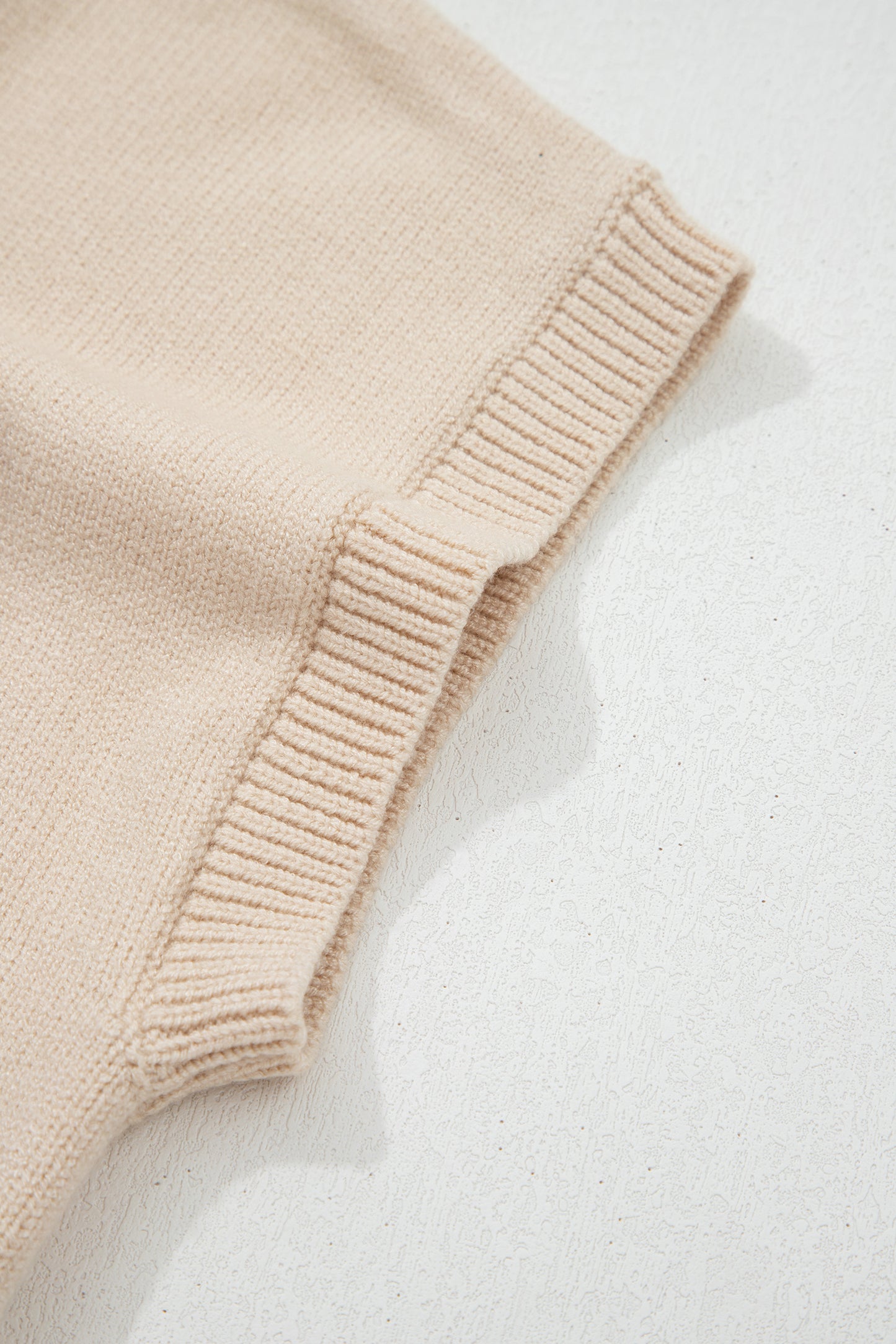Western Horseshoe Knit Top Mock Neck Sweater Vest