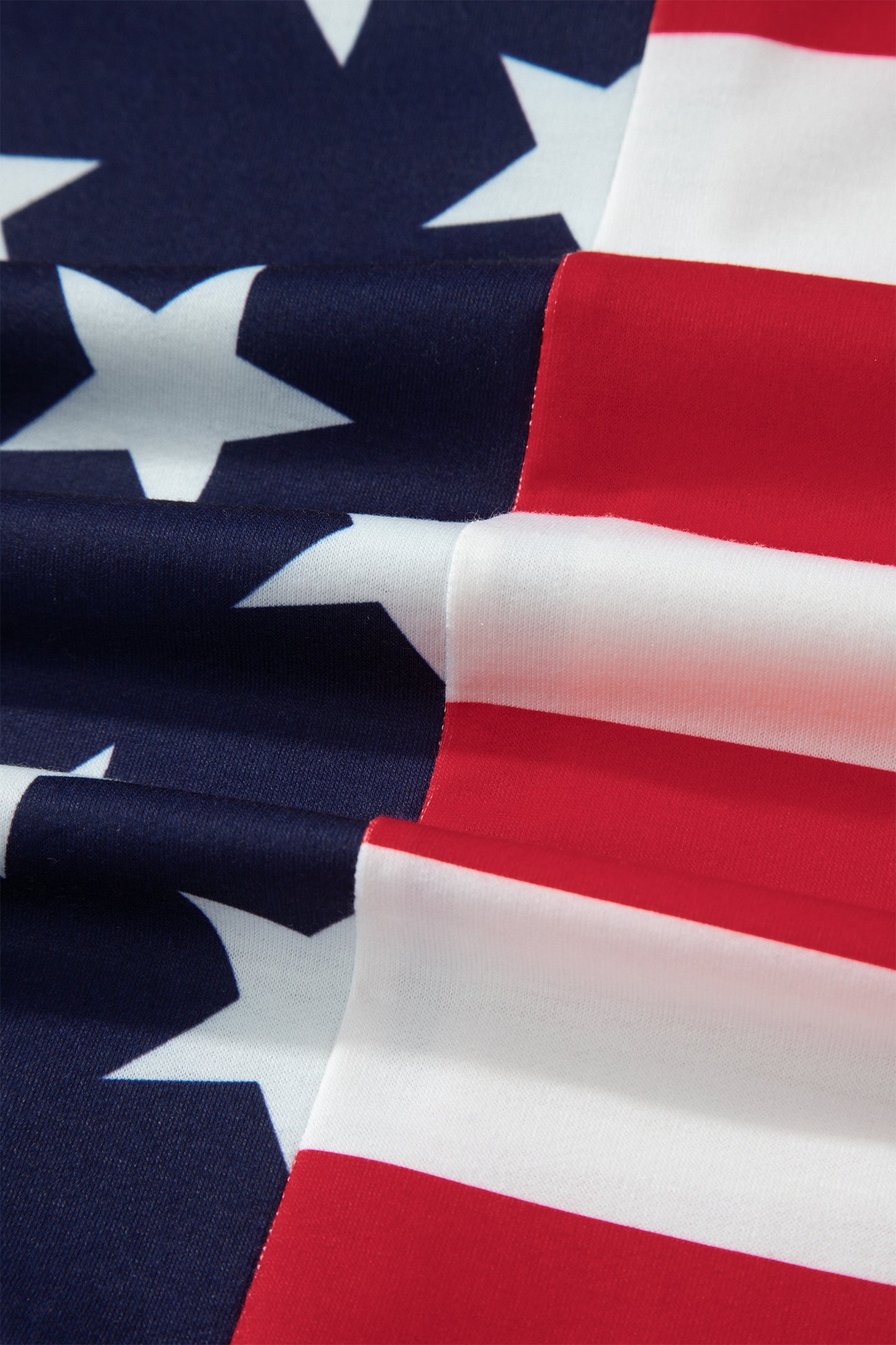 4th of July American Flag Oversized Quarter Zip Sweatshirt
