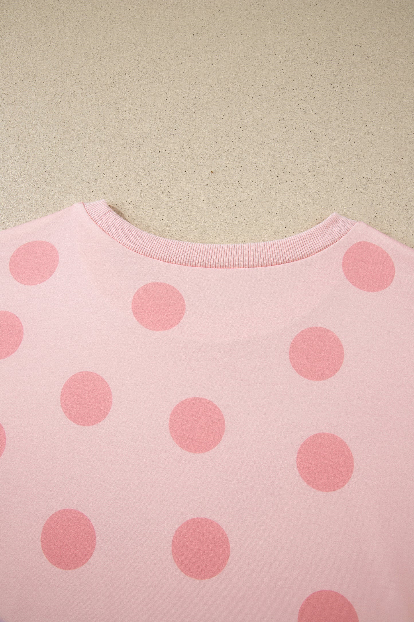 Polka Dot Lounge Set Tee and Drawstring Shorts Set