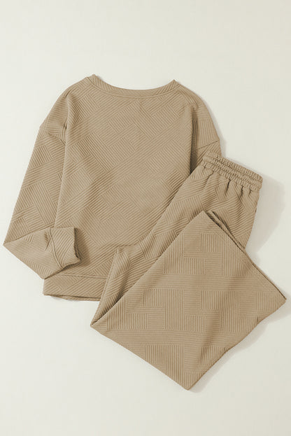 Dahlia Ultra Loose Textured 2pcs Slouchy Outfit