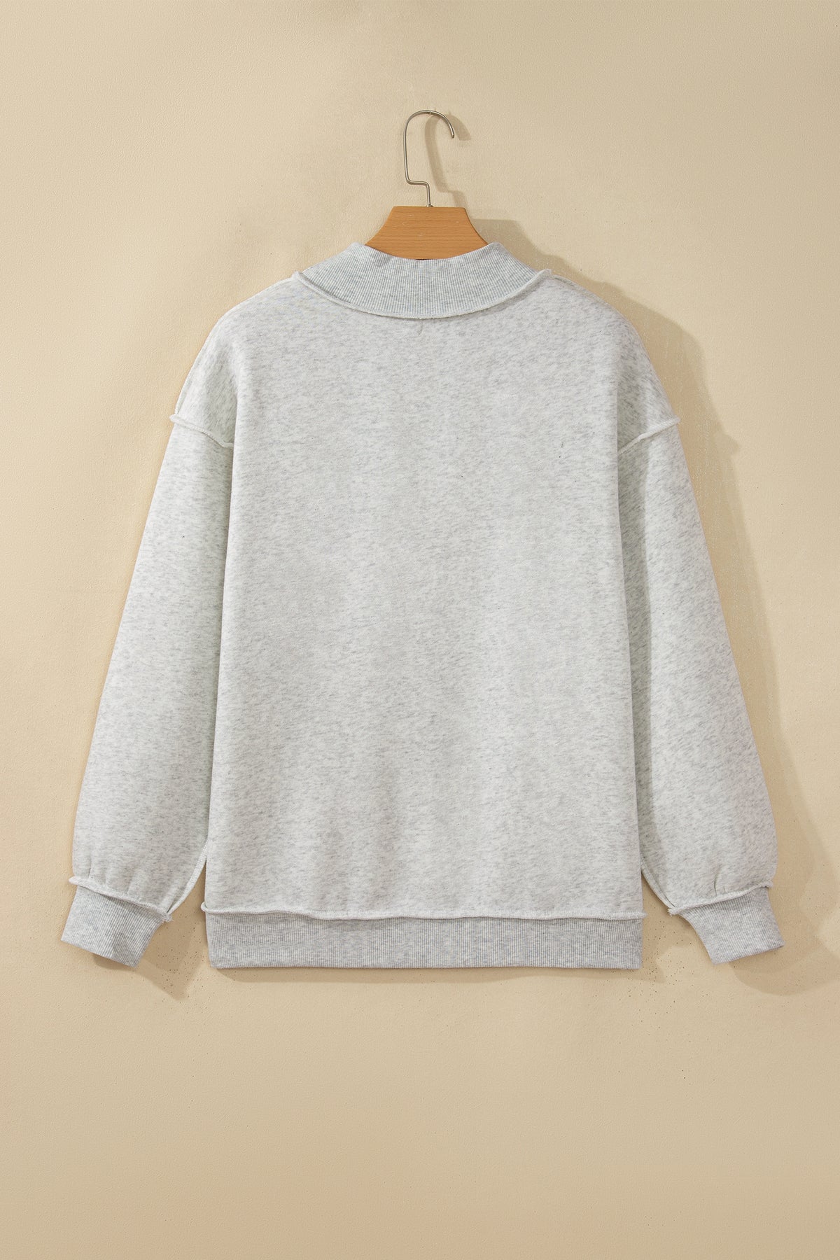 Saved By Grace Embroidered Mock Neck Sweatshirt