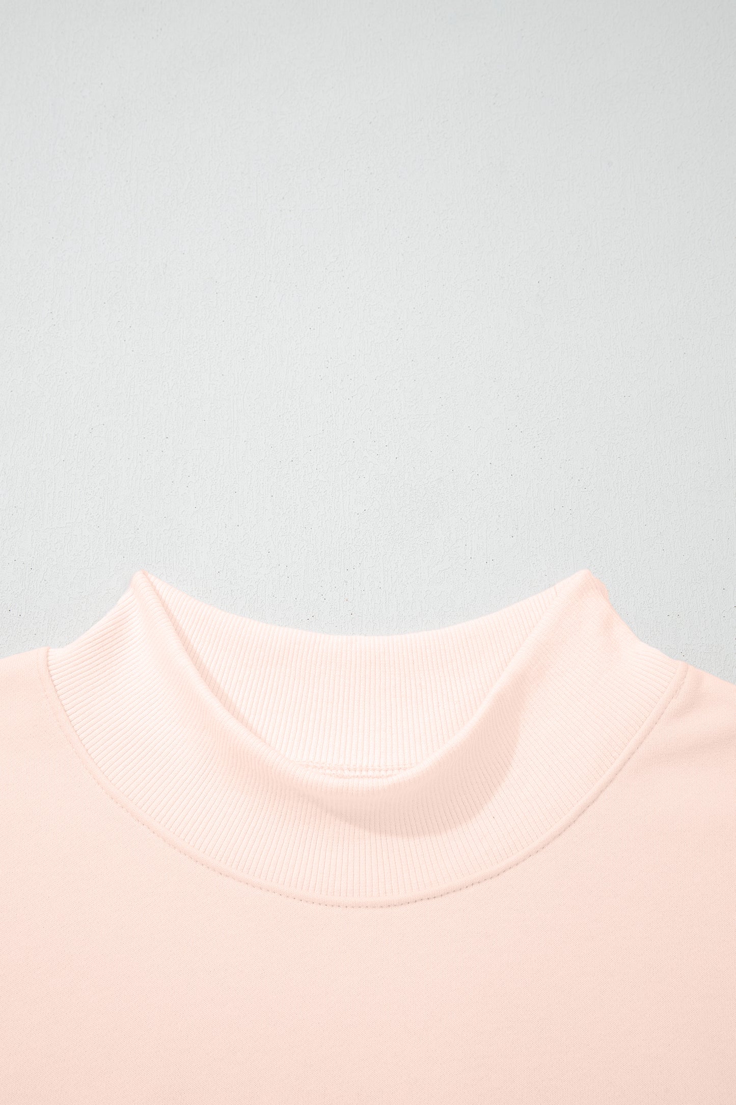 Oversized Mock Neck Sweatshirt Casual Loose Pullover