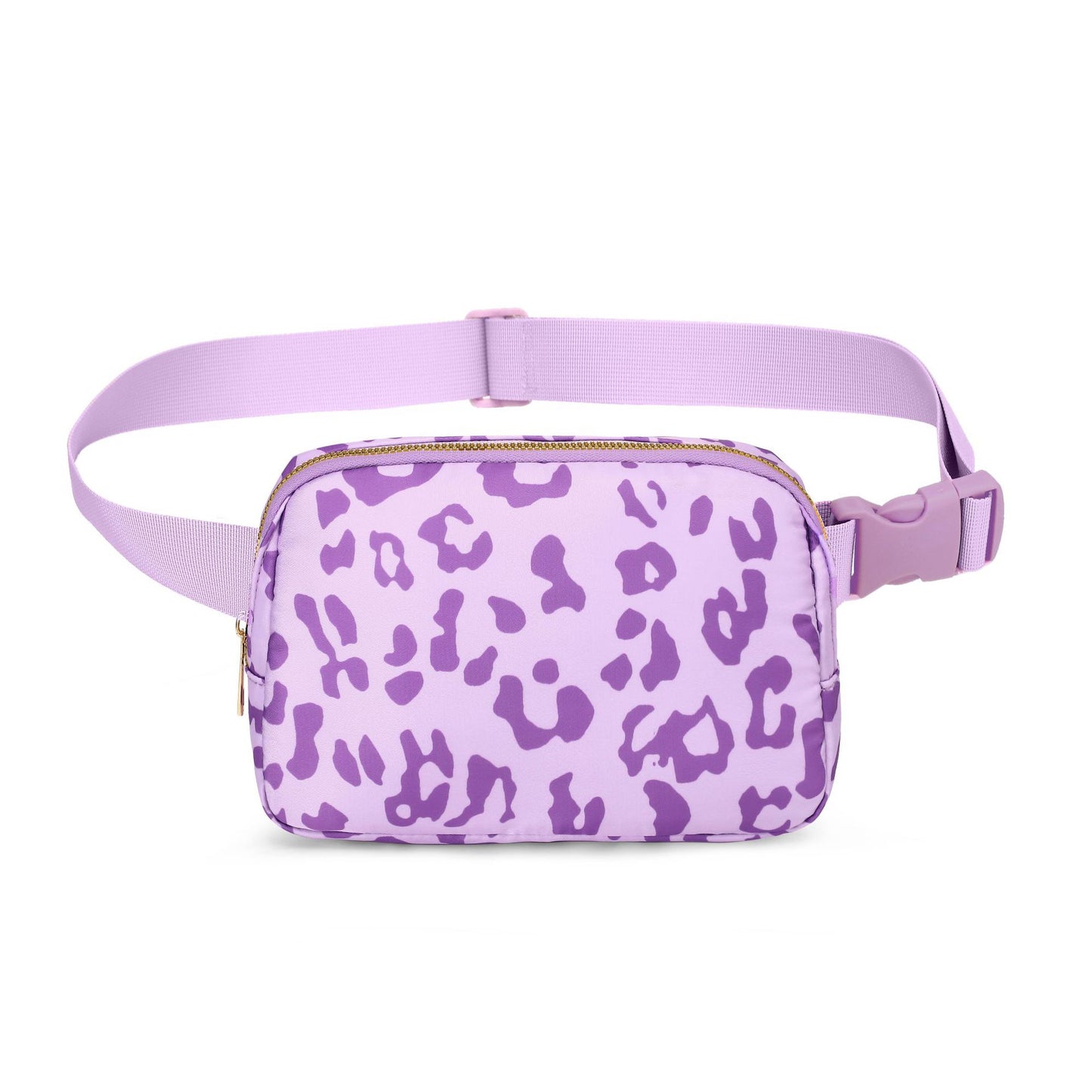 Leopard Print Adjustable Shoulder Strap Women Waist Bag Crossbody Bag Waterproof Chest Bag