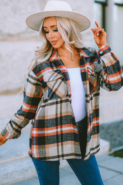 Plaid Button Down Oversized Shacket