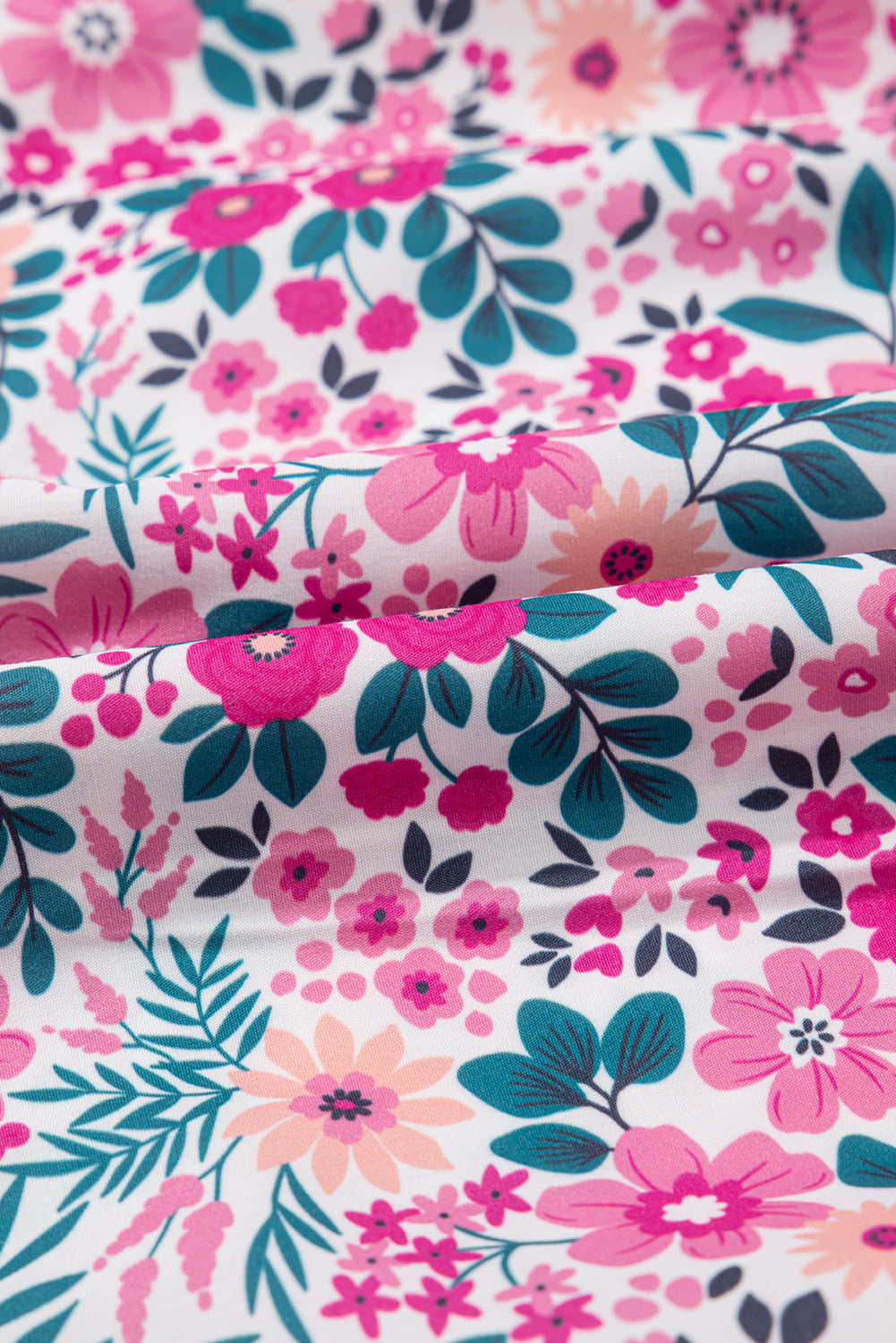 Easter Floral Collared Button Mini Dress