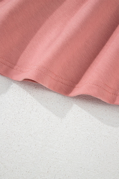 Cropped Tee Ruffle Skort 2 Piece Lounge Set Summer