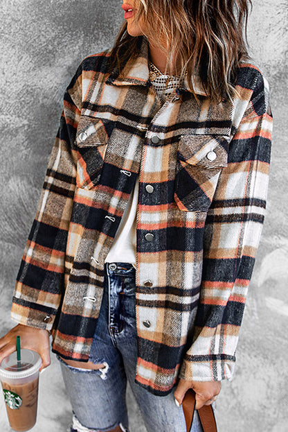Plaid Button Down Oversized Shacket