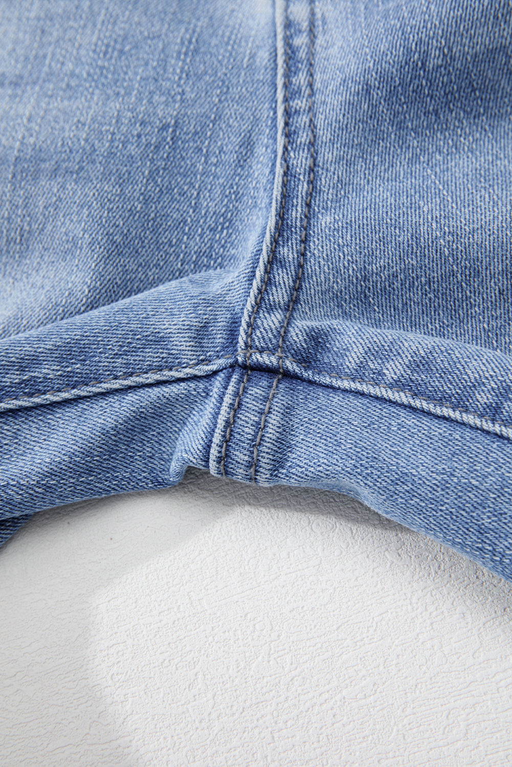 High Waist Flared Jeans with Raw Hem