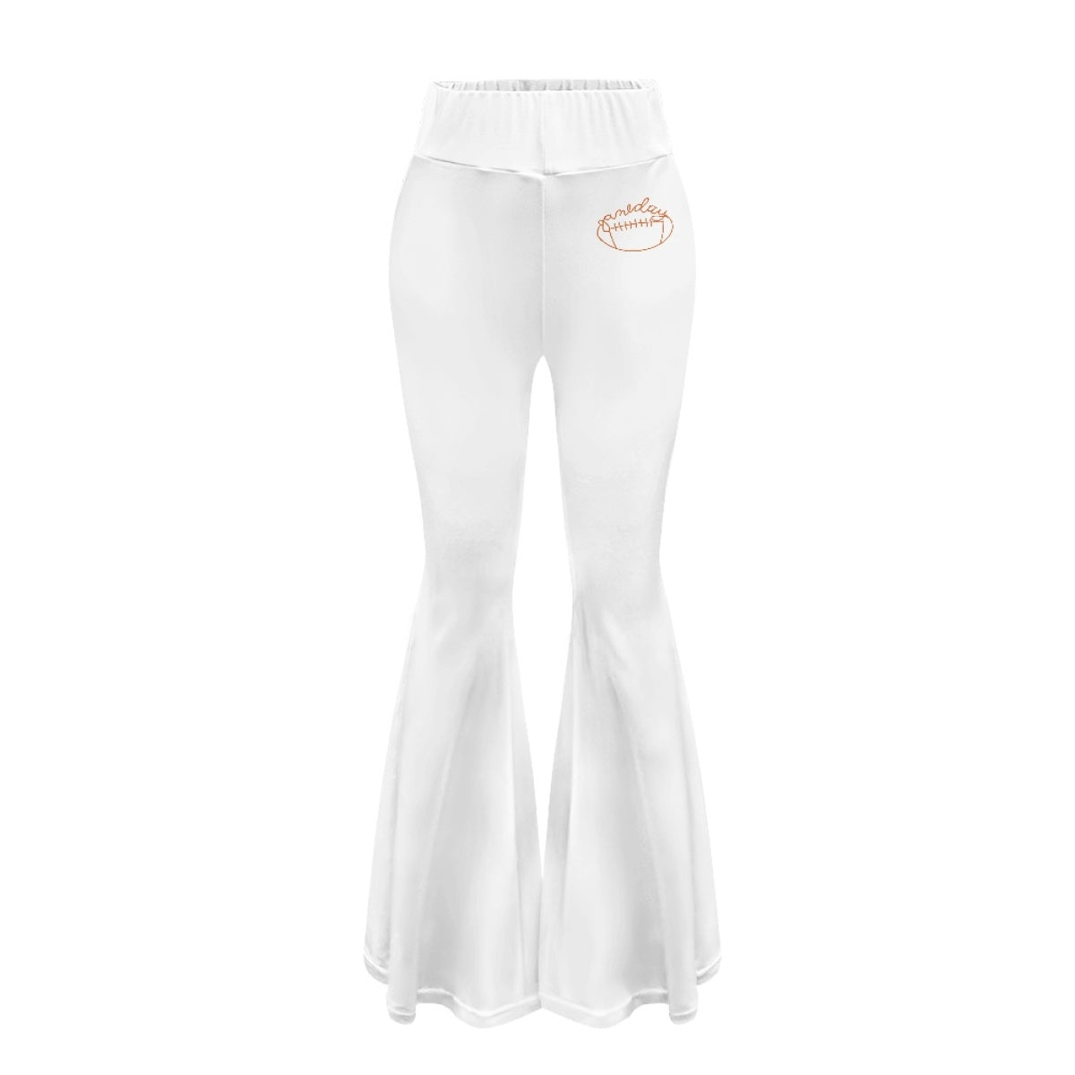 Women's White Rugby Yoga Casual Pants