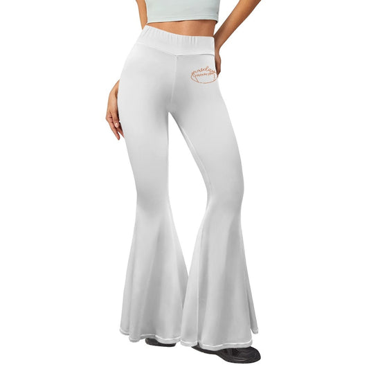 Women's White Rugby Yoga Casual Pants