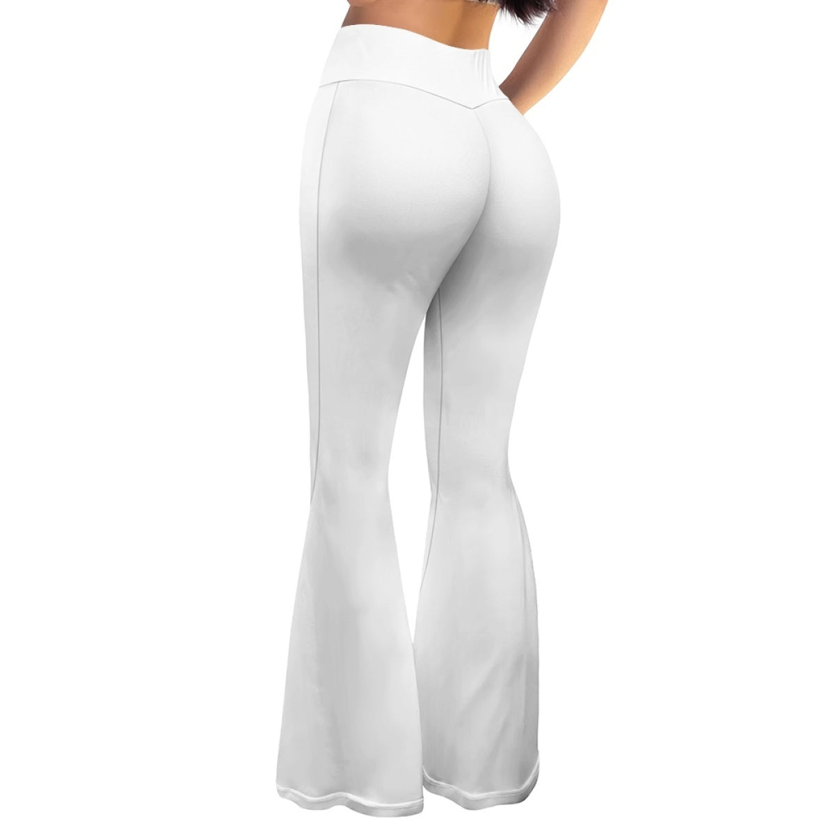 Women's White Rugby Yoga Casual Pants