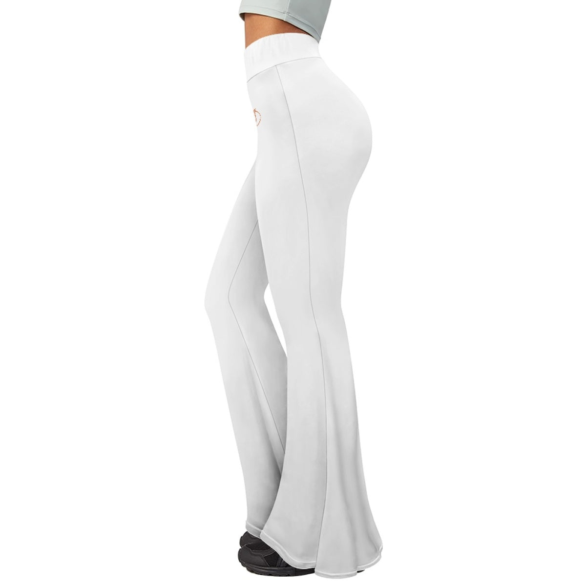 Women's White Rugby Yoga Casual Pants