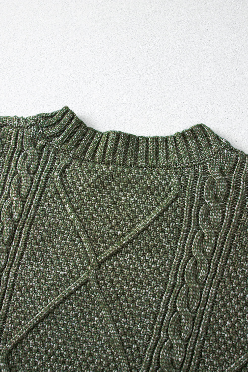 Cozy Cable Knit Drop Shoulder Oversized Sweater Dress