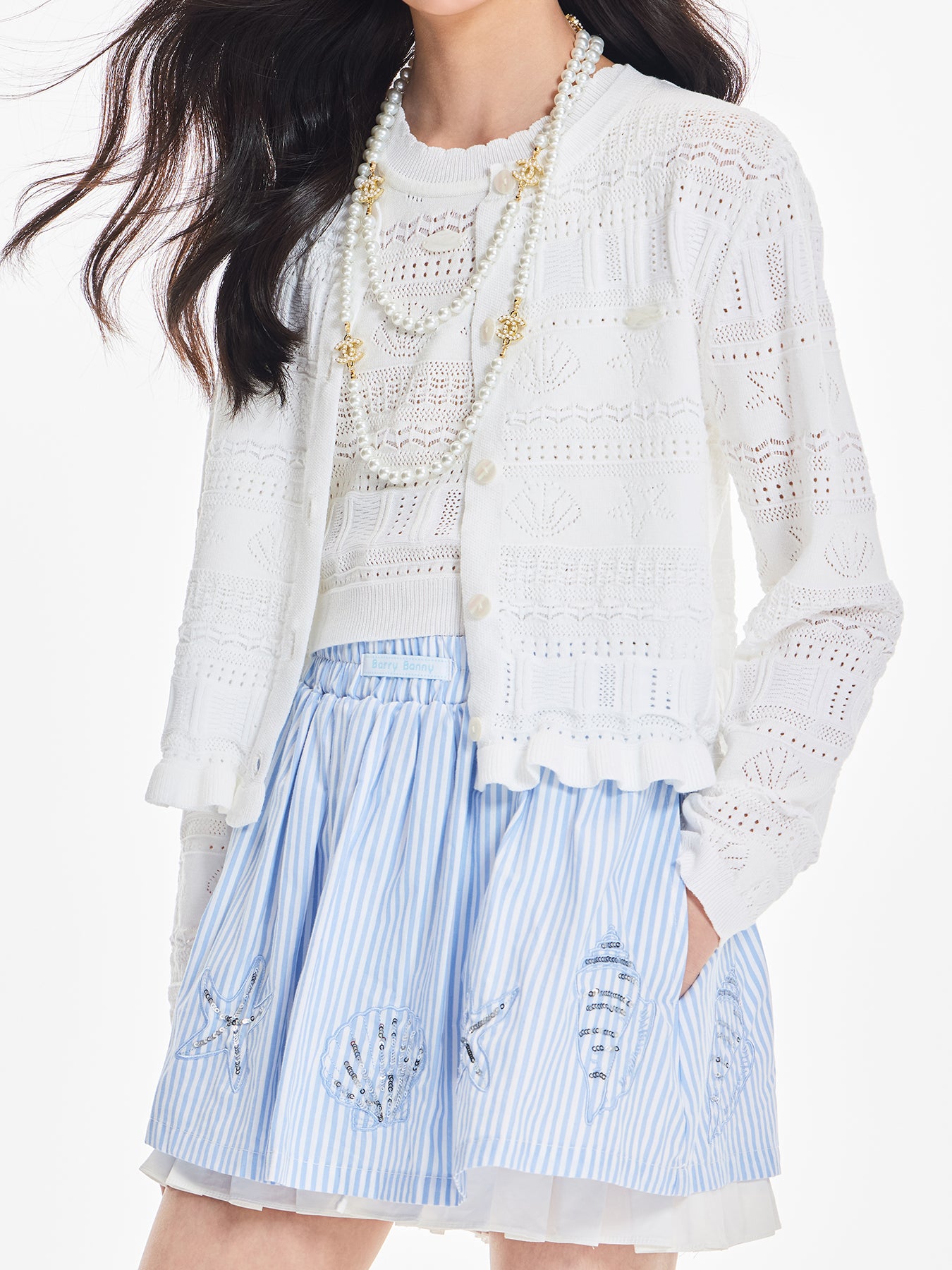 Girls Summer Knit Cardigan Sun Protection Cover Up