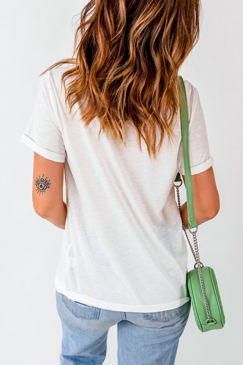 St. Patrick’s Day Shamrock Bow Graphic White Tee
