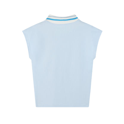 Kids Summer Polo Shirt Short Sleeve Solid Casual Top